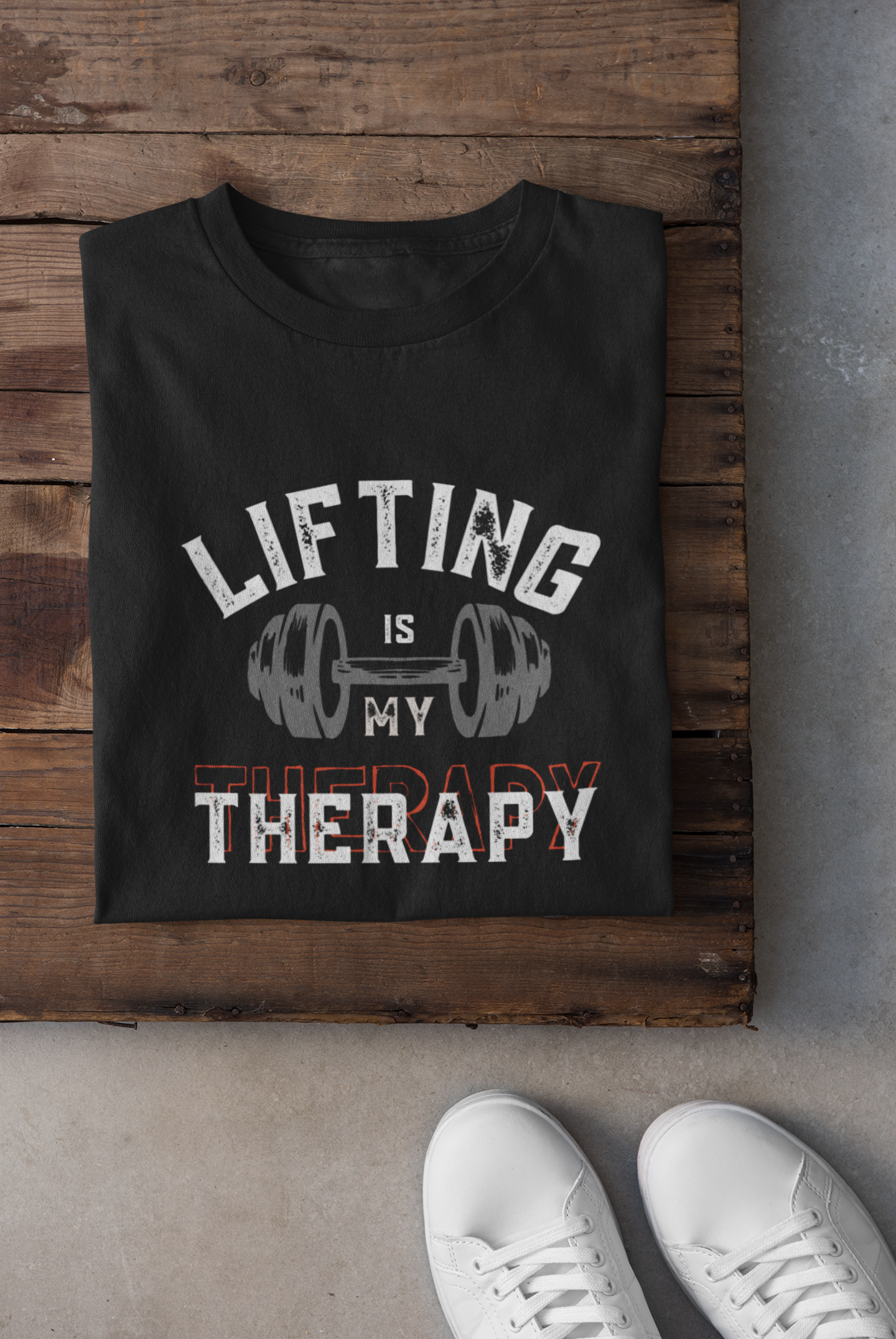 LIFTING IS MY THERAPY - UNISEX T-SHIRTS