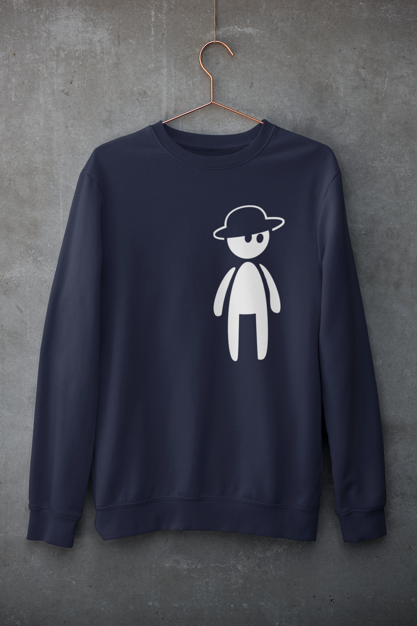 WHITE STICKMAN - UNISEX SWEATSHIRT